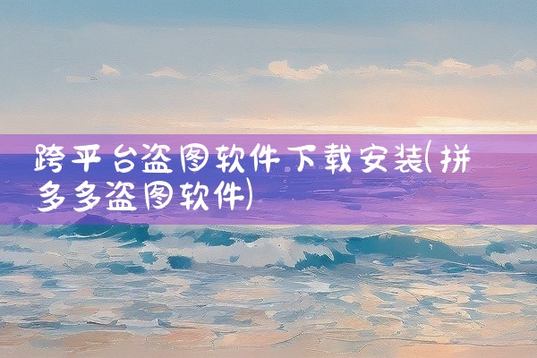 跨平台盗图软件下载安装